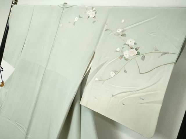 平和屋着物●訪問着　友禅　作家物　童子遊び　暈し染め　正絹　逸品　DABK0265ud