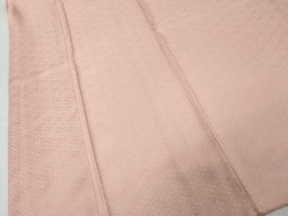 平和屋着物●上質な色無地　七宝花地紋　石竹色　大丸扱い　正絹　逸品　未使用　DABK0277ud