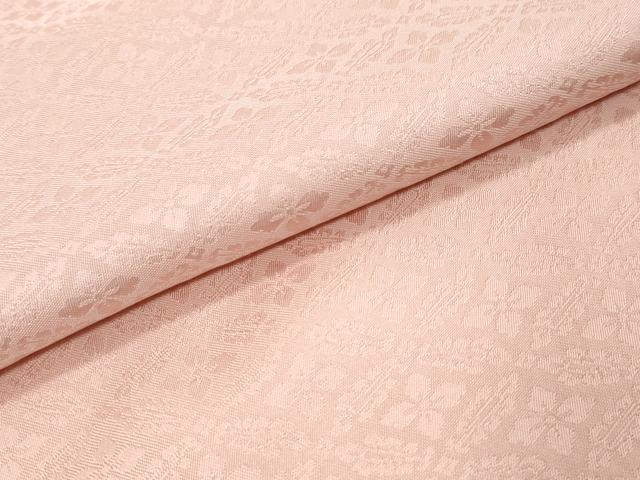 平和屋着物●上質な色無地　七宝花地紋　石竹色　大丸扱い　正絹　逸品　未使用　DABK0277ud