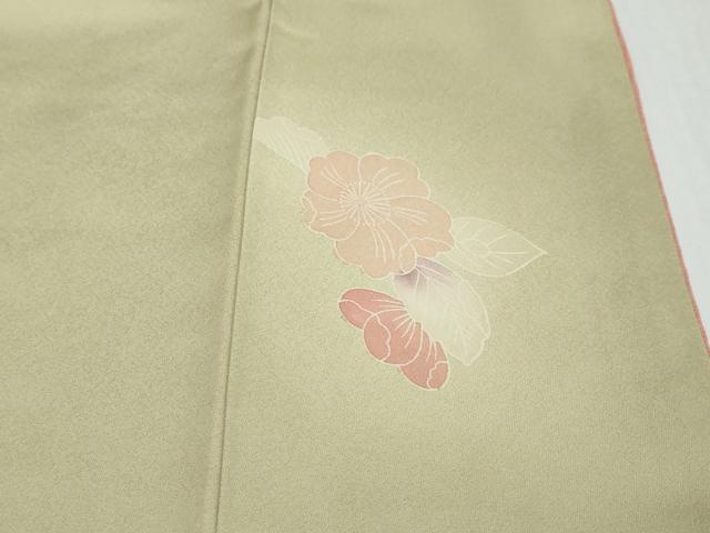 平和屋着物●訪問着　絞り　雲取草花文　暈し染め　金彩　正絹　逸品　DABK0283ud