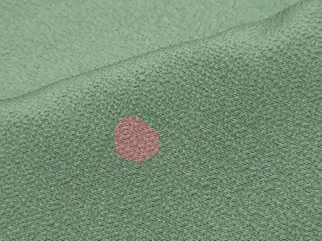 平和屋着物●世界的人形師　辻村寿三郎　ジュサブロー　小紋　水玉　正絹　逸品　未使用　DABK0287ud