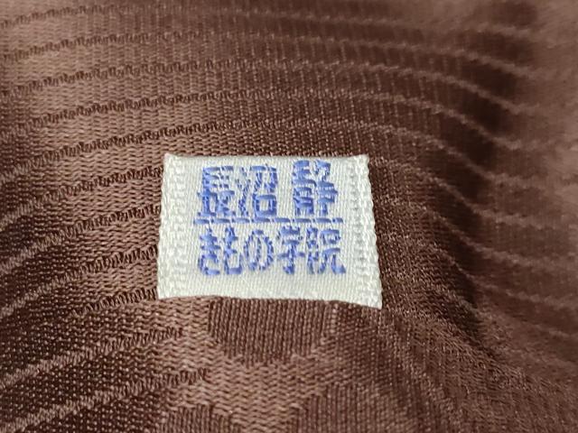 平和屋着物●二代目清次郎　手描き　色無地　煎茶色　正絹　逸品　DABK0291ud