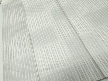 平和屋着物●上質な小紋　変わり格子文　正絹　逸品　未使用　DABK0294ud