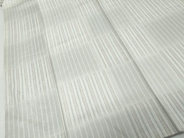 平和屋着物●上質な小紋　変わり格子文　正絹　逸品　未使用　DABK0294ud