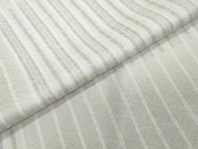 平和屋着物●上質な小紋　変わり格子文　正絹　逸品　未使用　DABK0294ud