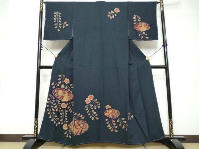 平和屋着物●訪問着　絞り　辻が花　正絹　逸品　未使用　DABK0305ud