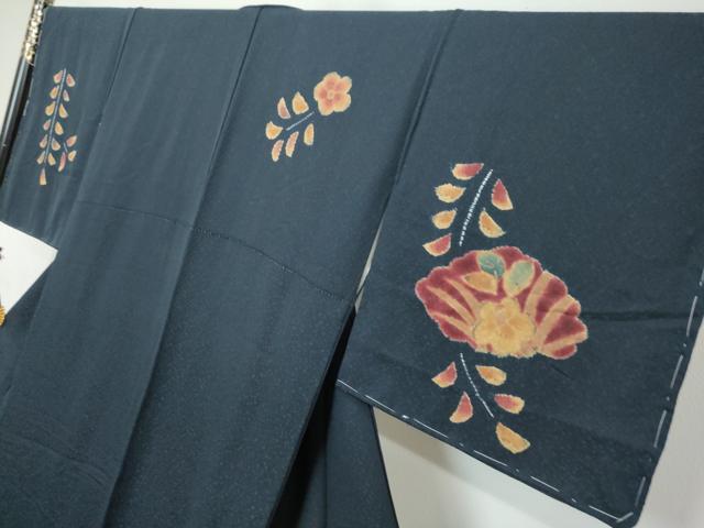 平和屋着物●訪問着　絞り　辻が花　正絹　逸品　未使用　DABK0305ud