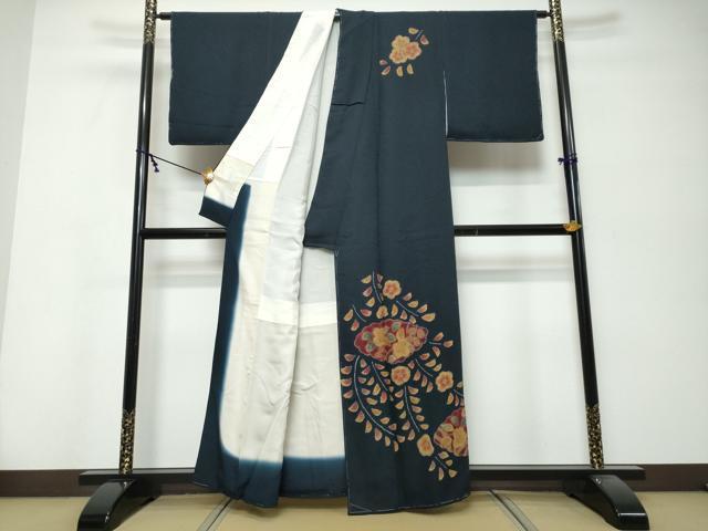 平和屋着物●訪問着　絞り　辻が花　正絹　逸品　未使用　DABK0305ud