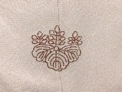 平和屋着物●訪問着　刺繍　草花文　暈し染め　金彩　正絹　逸品　DABK0320ud