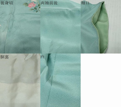 平和屋着物●訪問着　友禅　飾花文　暈し染め　正絹　逸品　DABK0326ud