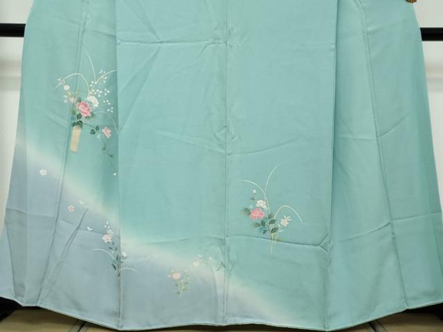 平和屋着物●訪問着　友禅　飾花文　暈し染め　正絹　逸品　DABK0326ud