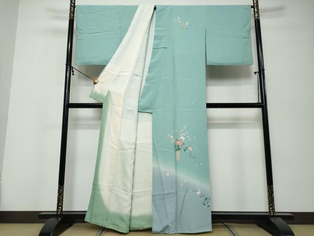 平和屋着物●訪問着　友禅　飾花文　暈し染め　正絹　逸品　DABK0326ud