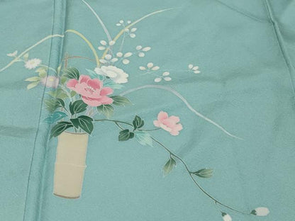 平和屋着物●訪問着　友禅　飾花文　暈し染め　正絹　逸品　DABK0326ud