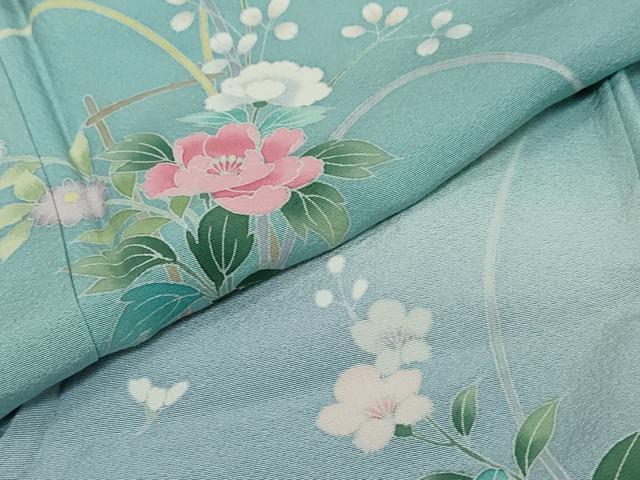 平和屋着物●訪問着　友禅　飾花文　暈し染め　正絹　逸品　DABK0326ud