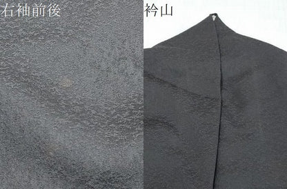 平和屋着物●訪問着　駒刺繍　蔦の葉文　正絹　逸品　DABK0328ud