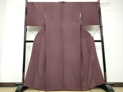 平和屋着物●重要無形文化財　人間国宝　中村勇二郎　江戸小紋　南天蔦の葉文　さが美扱い　正絹　逸品　DABK0333ud