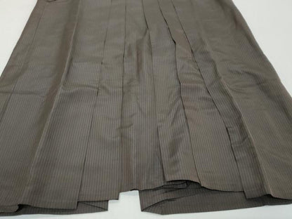 平和屋着物●男性　馬乗り袴　縞　正絹　逸品　DABK0340ud