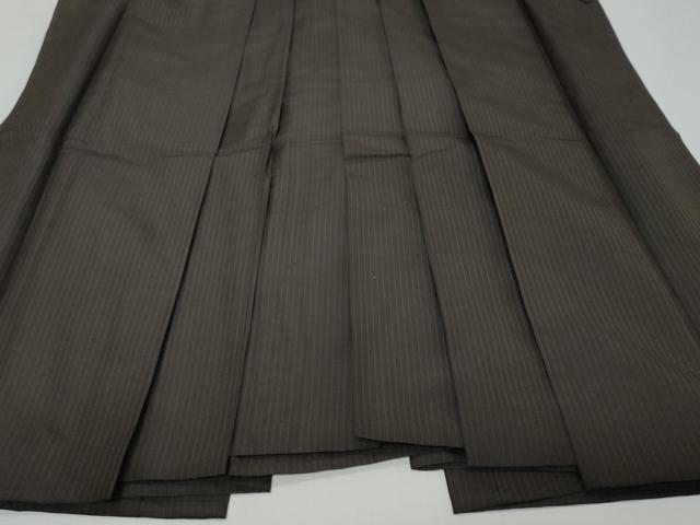 平和屋着物●男性　馬乗り袴　縞　正絹　逸品　DABK0341ud