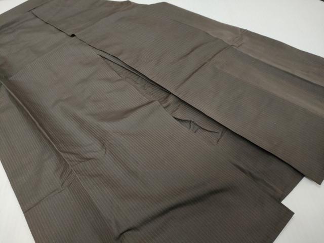 平和屋着物●男性　馬乗り袴　縞　正絹　逸品　DABK0341ud