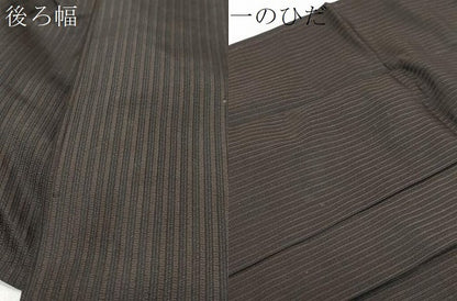 平和屋着物●男性　馬乗り袴　縞　正絹　逸品　DABK0341ud