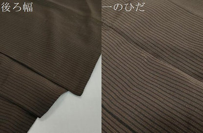 平和屋着物●男性　馬乗り袴　縞　正絹　逸品　DABK0343ud