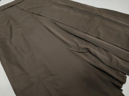 平和屋着物●男性　馬乗り袴　縞　正絹　逸品　DABK0343ud