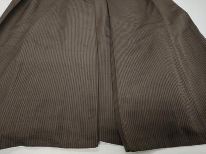 平和屋着物●男性　馬乗り袴　縞　正絹　逸品　DABK0343ud