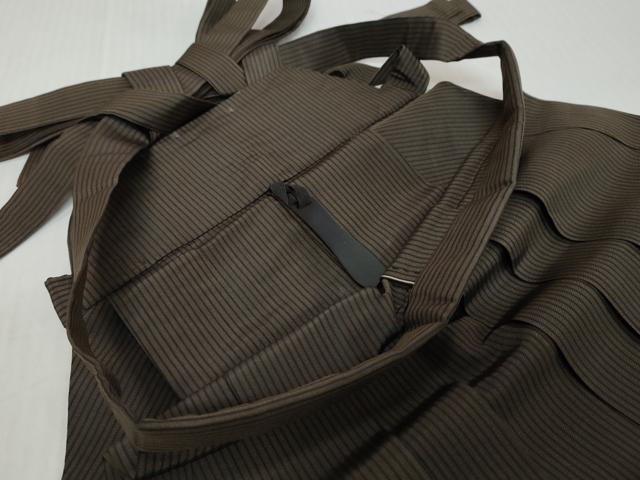 平和屋着物●男性　馬乗り袴　縞　正絹　逸品　DABK0344ud