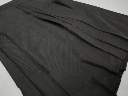 平和屋着物●男性　馬乗り袴　縞　正絹　逸品　DABK0345ud