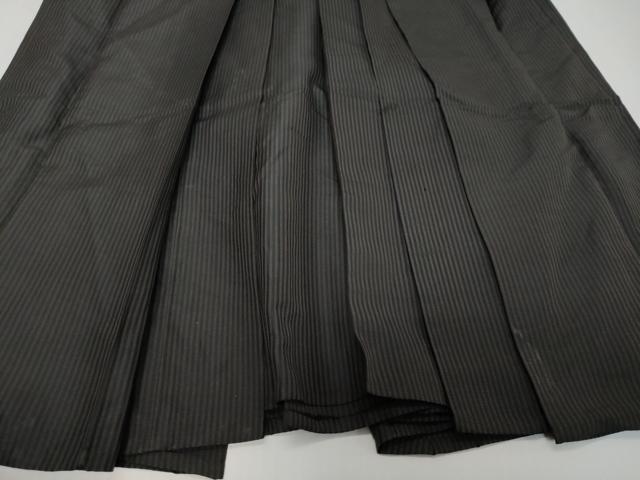 平和屋着物●男性　馬乗り袴　縞　正絹　逸品　DABK0345ud