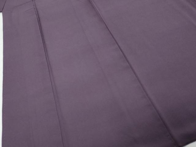 平和屋着物●上質な色無地　茄子紺色　正絹　逸品　DABK0354ud