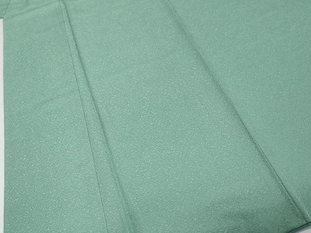 平和屋着物●上質な色無地　紋意匠　水浅葱色　正絹　逸品　DABK0355ud