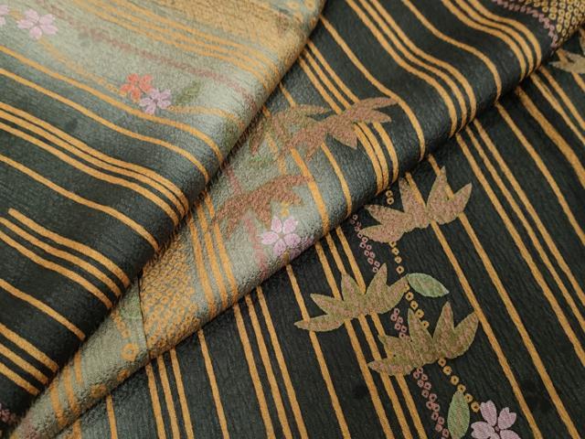 平和屋着物●訪問着　鹿の子草花文　暈し染め　正絹　逸品　未使用　DABK0361ud