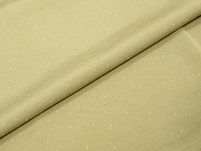 平和屋着物●上質な色無地　霞地紋　白橡色　松坂屋扱い　正絹　逸品　DABK0364ud