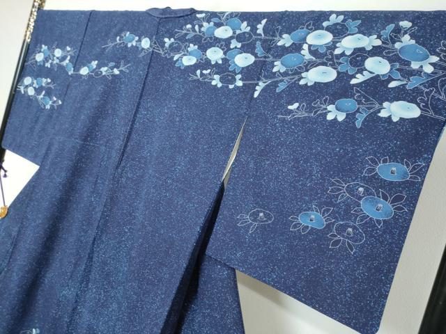 平和屋着物●訪問着　作家物　枝花文　正絹　逸品　DABK0375ud