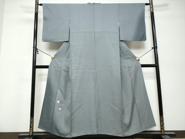 平和屋着物●訪問着　梟　ふくろう　暈し染め　金銀彩　正絹　逸品　DABK0376ud