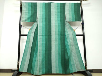 平和屋着物●上質な紬　間道　正絹　逸品　DABK0379ud