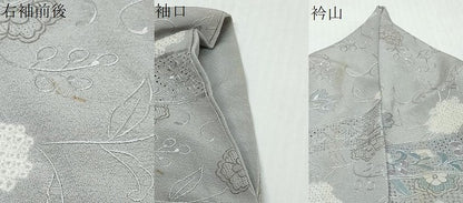 平和屋着物●中国三大刺繍 スワトウ刺繍 総刺繍 訪問着 絞り 鳳凰洋花文 暈し染め 金糸 さが美扱い カラー胴裏：半色 正絹 逸品 DABK0380ud