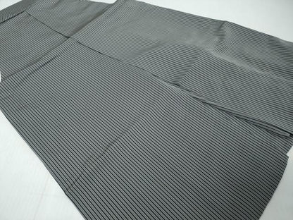 平和屋着物●男性　馬乗り袴　縞　正絹　逸品　DABK0384ud