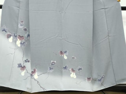 平和屋着物●訪問着　蔦の葉文　瓢箪　暈し染め　正絹　逸品　DABK0388ud