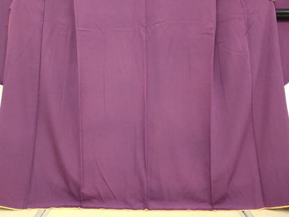 平和屋着物●豪華振袖　蒲葡色　正絹　逸品　DABK0391ud