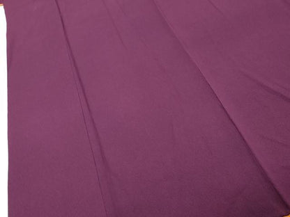 平和屋着物●豪華振袖　蒲葡色　正絹　逸品　DABK0391ud