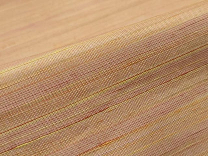 平和屋着物●紅花紬　米沢　訪問着　作家物　霞文　正絹　逸品　DABK0392ud