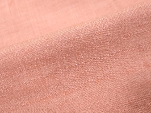 平和屋着物●結城紬　桃色　正絹　逸品　未使用　DABK0409ud