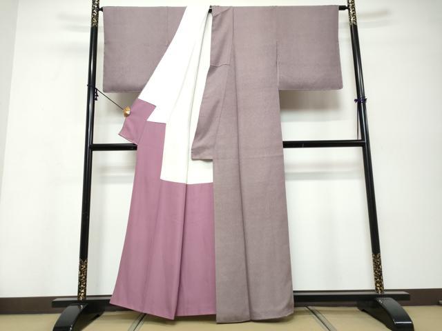平和屋着物●江戸小紋　縦分銅　正絹　逸品　DABK0428ud