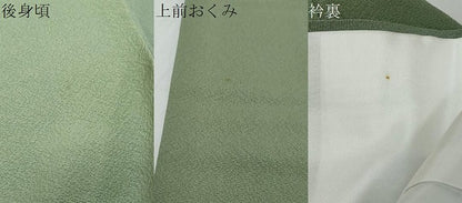 平和屋着物●染色作家　斉藤三才　小紋　霞文　暈し染め　正絹　逸品　DABK0430ud