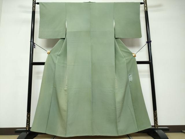 平和屋着物●染色作家　斉藤三才　小紋　霞文　暈し染め　正絹　逸品　DABK0430ud