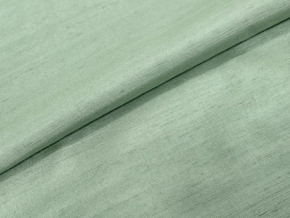 平和屋着物●結城紬　山葵色　正絹　逸品　DABK0442ud