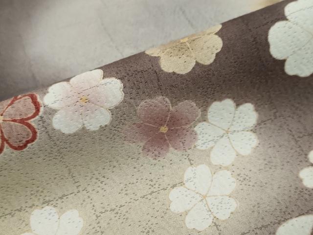 平和屋着物●訪問着　駒刺繍　舞花文　暈し染め　鈴乃屋扱い　正絹　逸品　DABK0471ud
