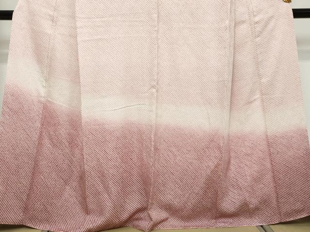 平和屋着物●色留訪問着　総絞り　霞文　正絹　逸品　DABK0484ud
